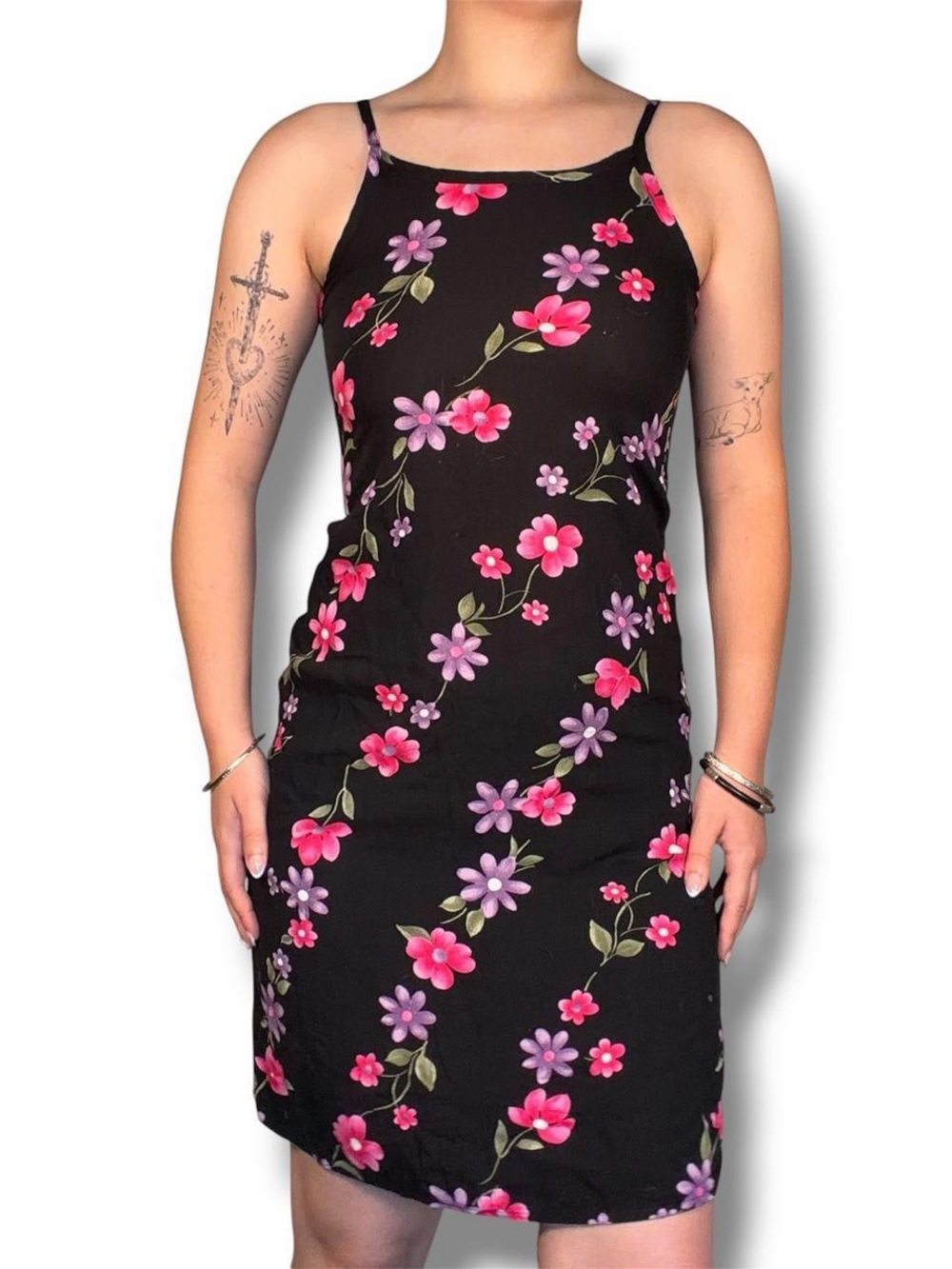 Vintage Floral Slip Dress